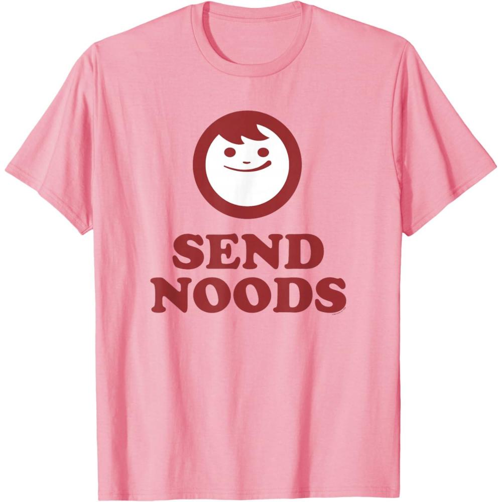 image:imageMaruchan Instant Lunch Send Noods Happy Face Logo TShirtPink