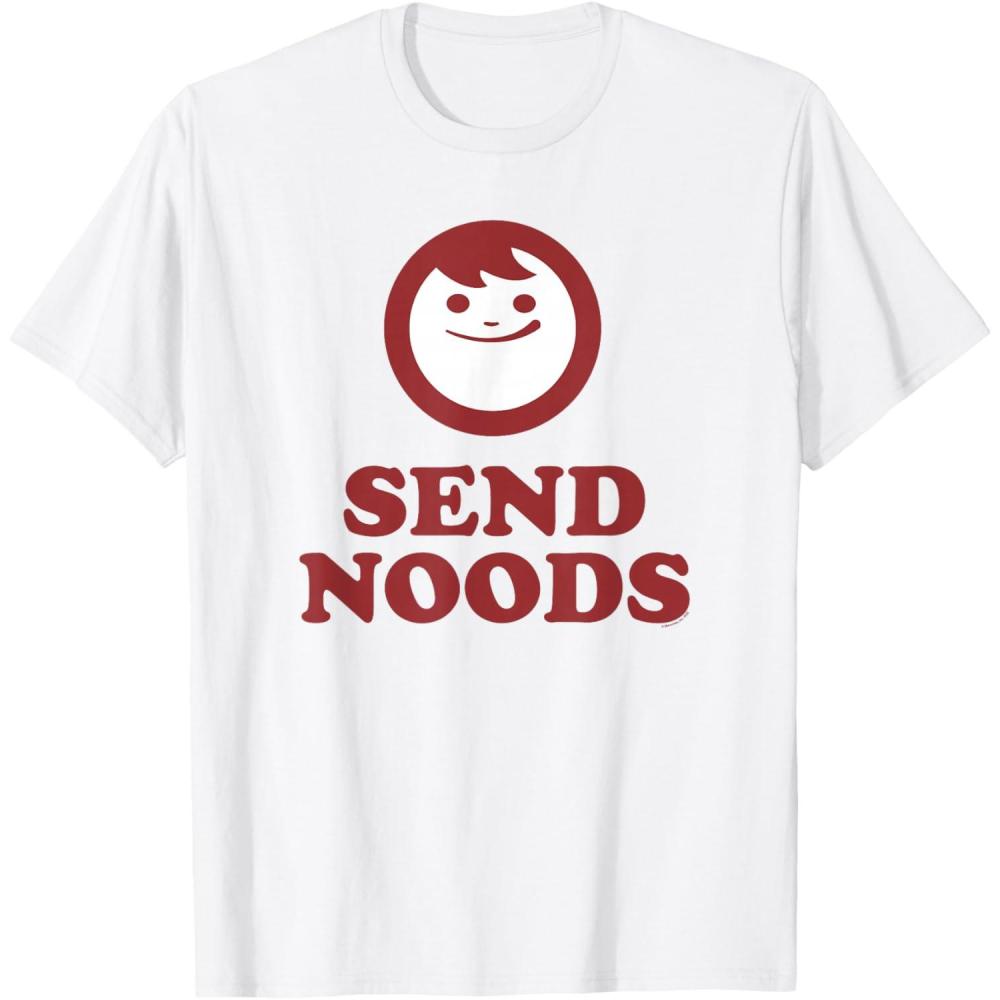 image:imageMaruchan Instant Lunch Send Noods Happy Face Logo TShirtWhite
