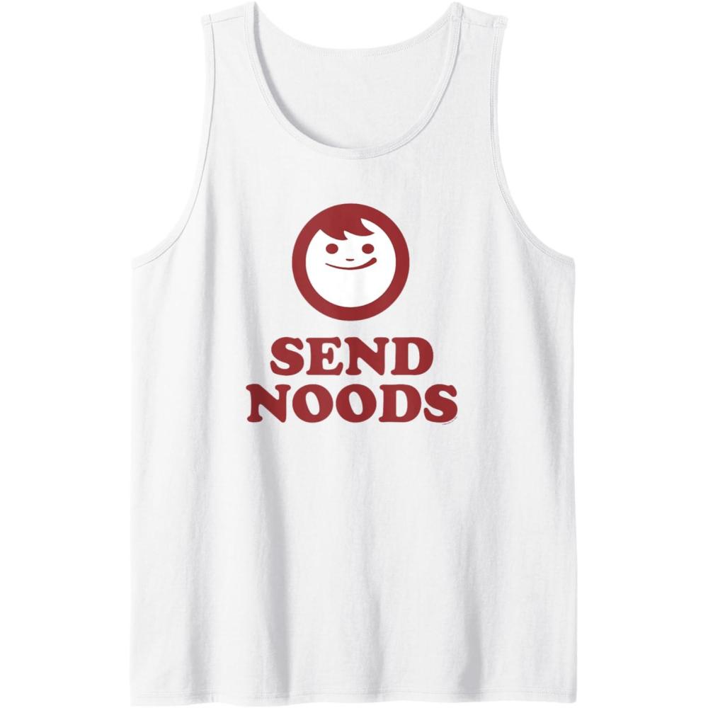 image:imageMaruchan Instant Lunch Send Noods Happy Face Logo Tank TopWhite