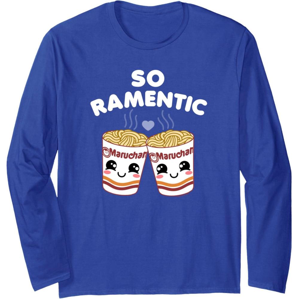 image:imageMaruchan Instant Lunch So Ramentic Lovely Ramen Cups Long Sleeve TShirtRoyal Blue