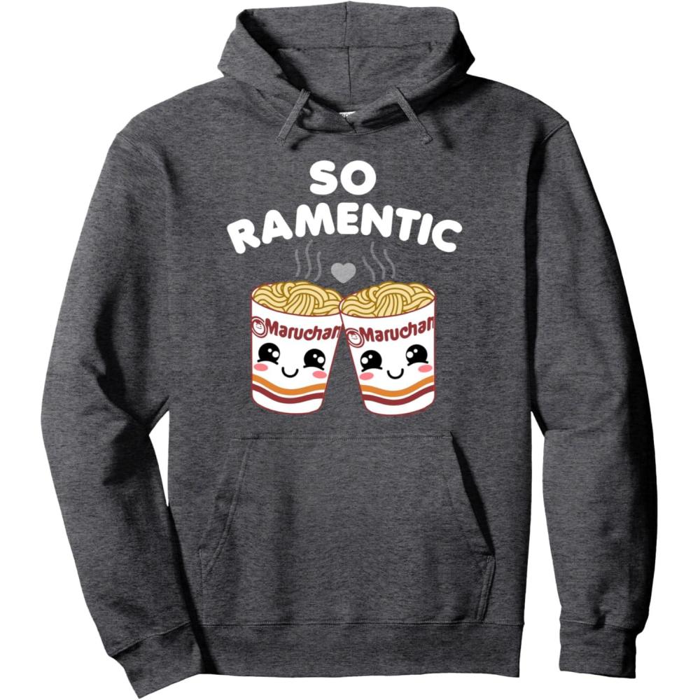image:imageMaruchan Instant Lunch So Ramentic Lovely Ramen Cups Pullover HoodieDark Heather Grey