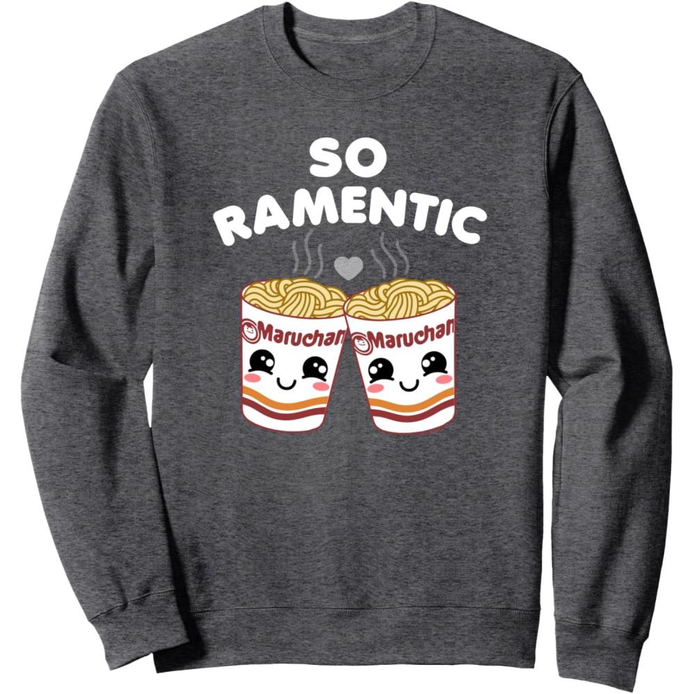 image:imageMaruchan Instant Lunch So Ramentic Lovely Ramen Cups SweatshirtDark Heather Grey
