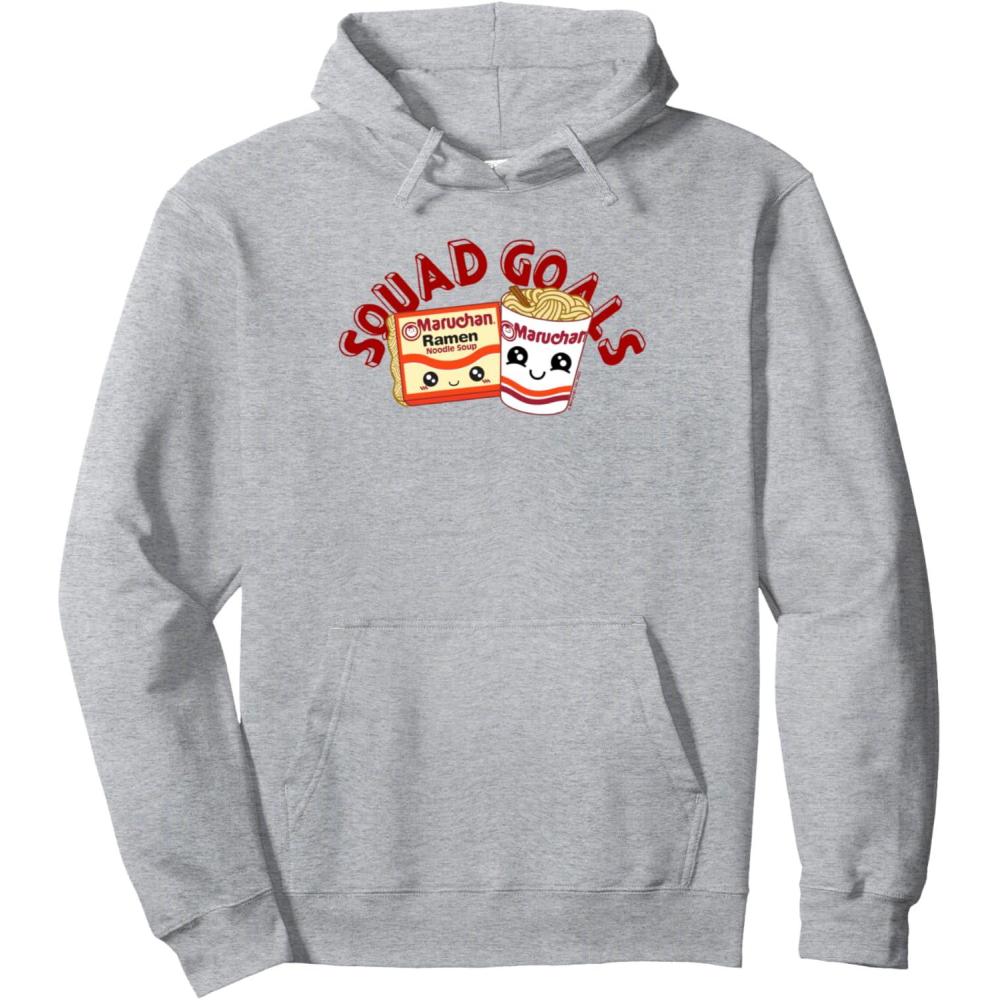 image:imageMaruchan Instant Lunch Squad Goals Noodle Friendship Kawaii Pullover HoodieHeather Grey