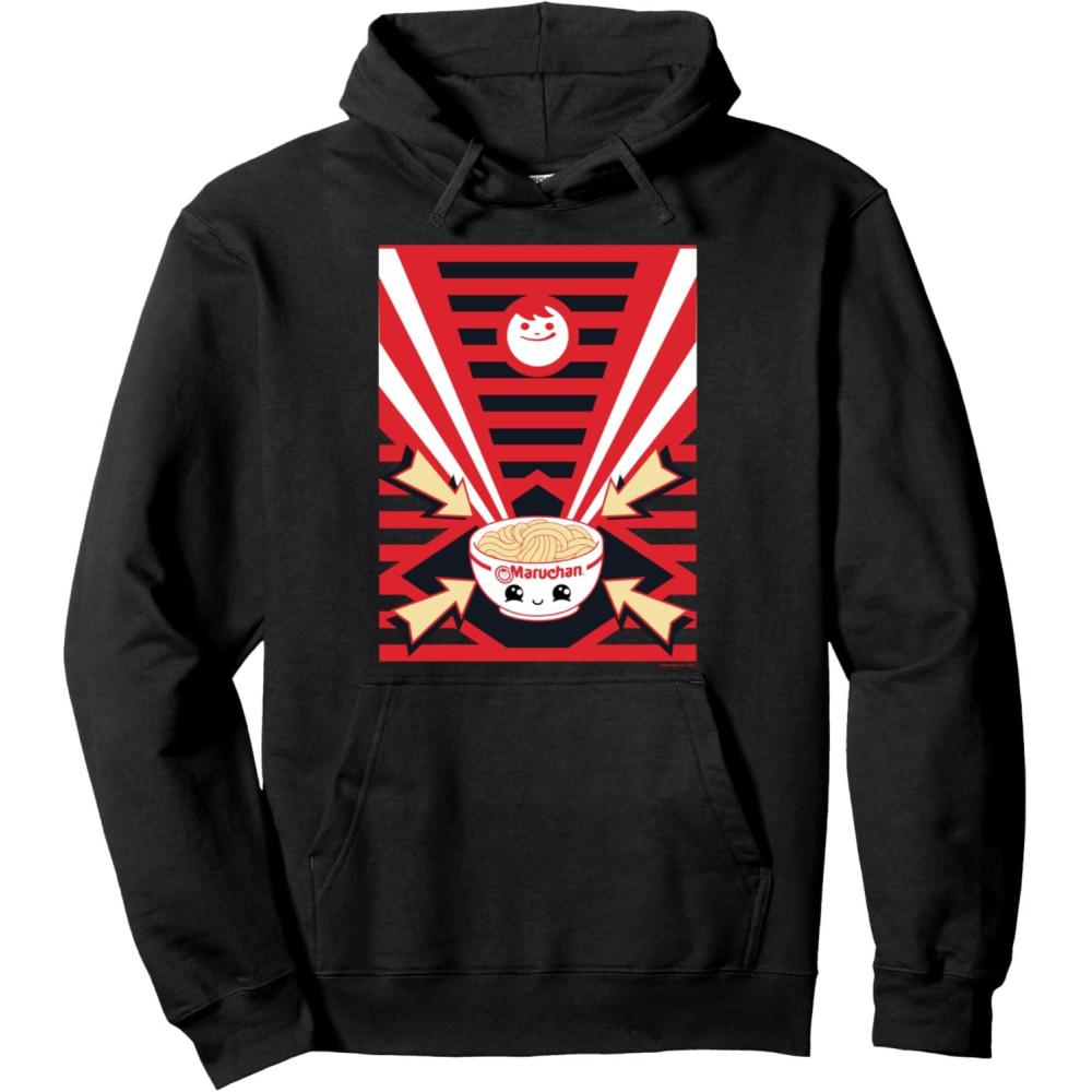 image:imageMaruchan Instant Lunch Super Cute Ramen Bowl Poster Pullover HoodieBlack