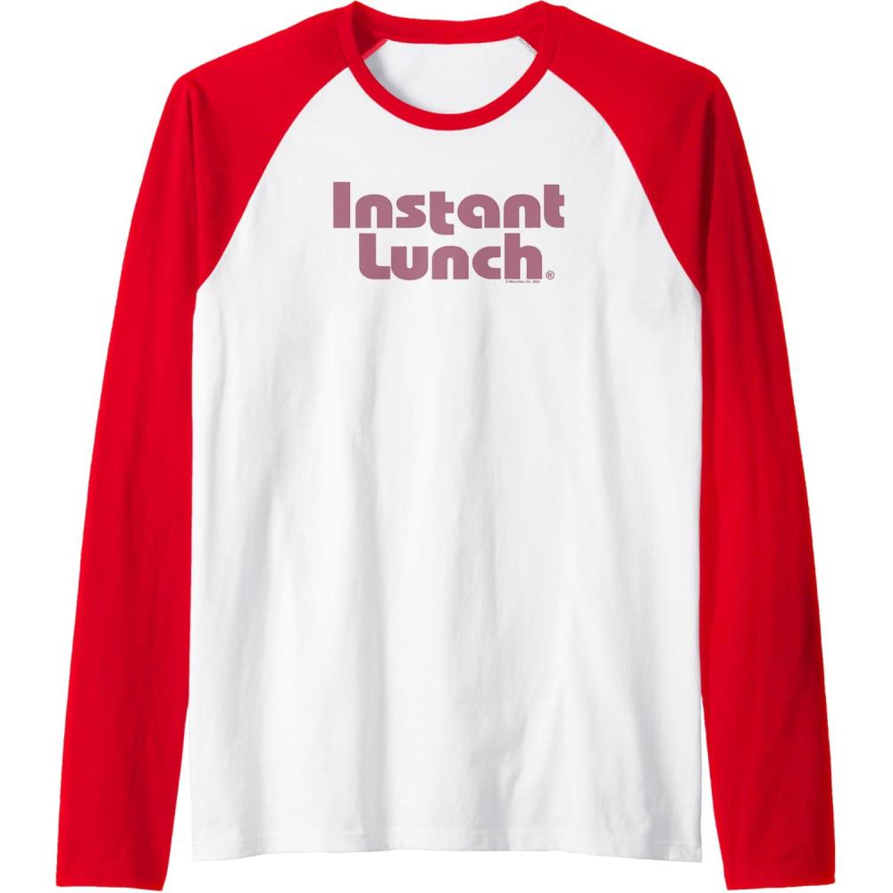 image:imageMaruchan Instant Lunch Text Logo Raglan Baseball TeeRedWhite