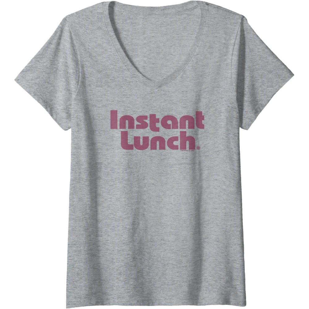 image:imageMaruchan Instant Lunch Text Logo VNeck TShirtHeather Grey