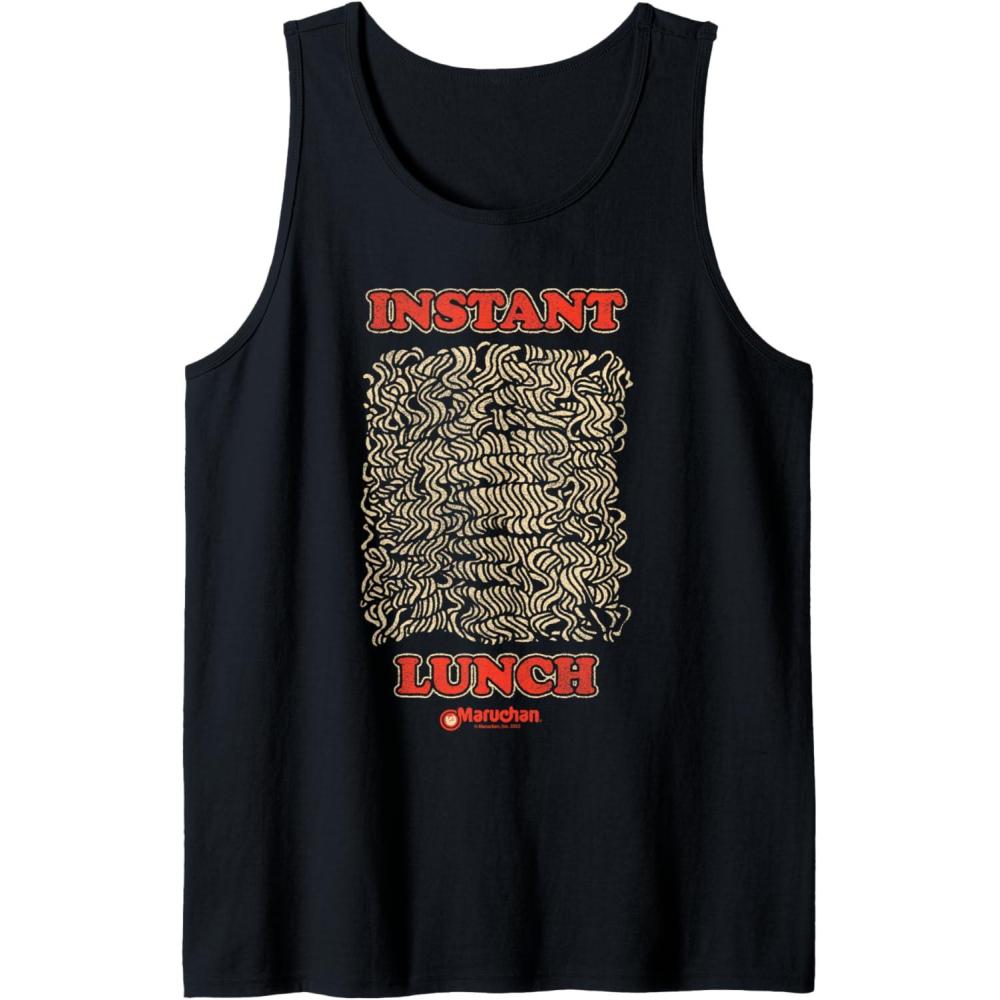 image:imageMaruchan Instant Lunch Uncooked Pasta Distressed Portrait Tank TopBlack