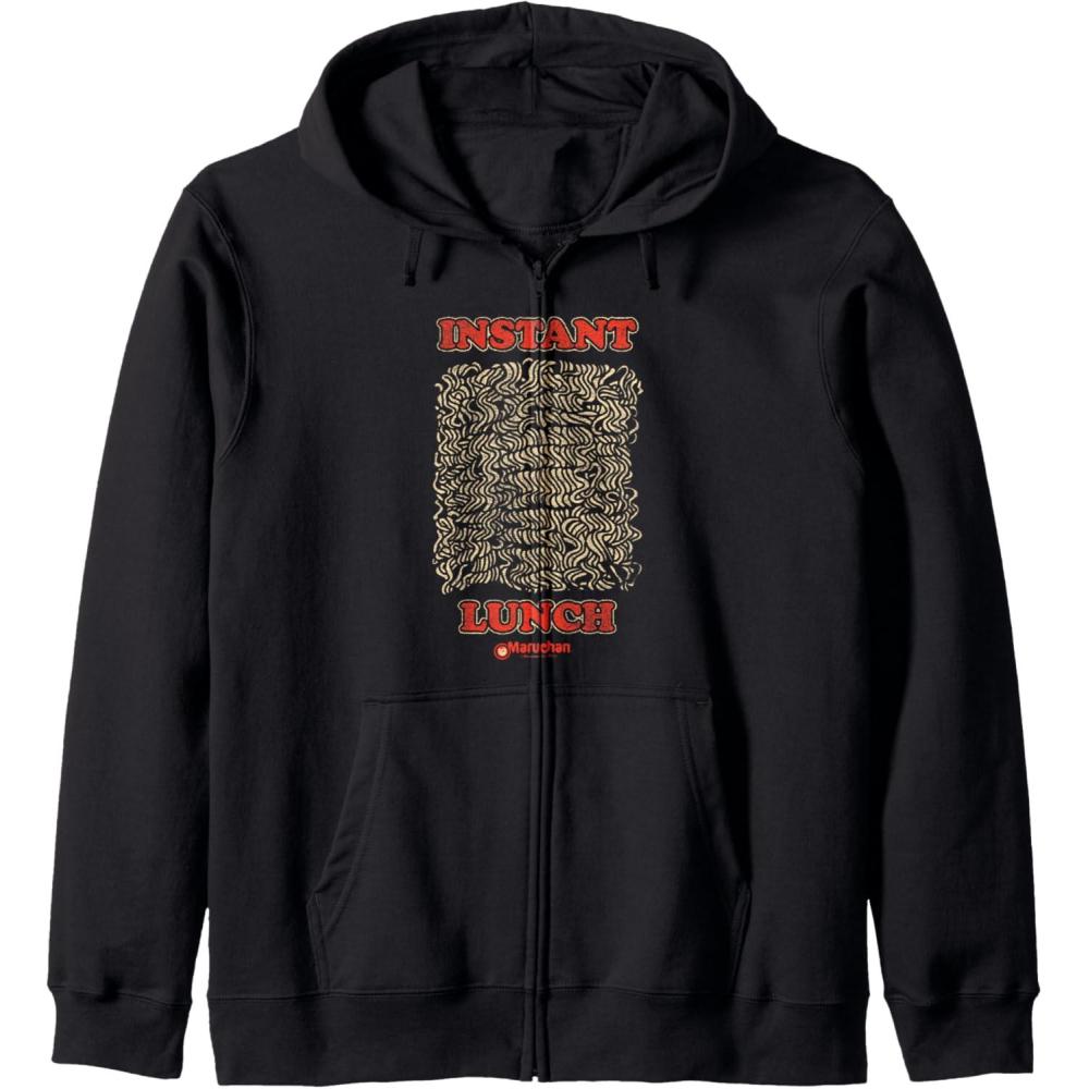 image:imageMaruchan Instant Lunch Uncooked Pasta Distressed Portrait Zip HoodieBlack