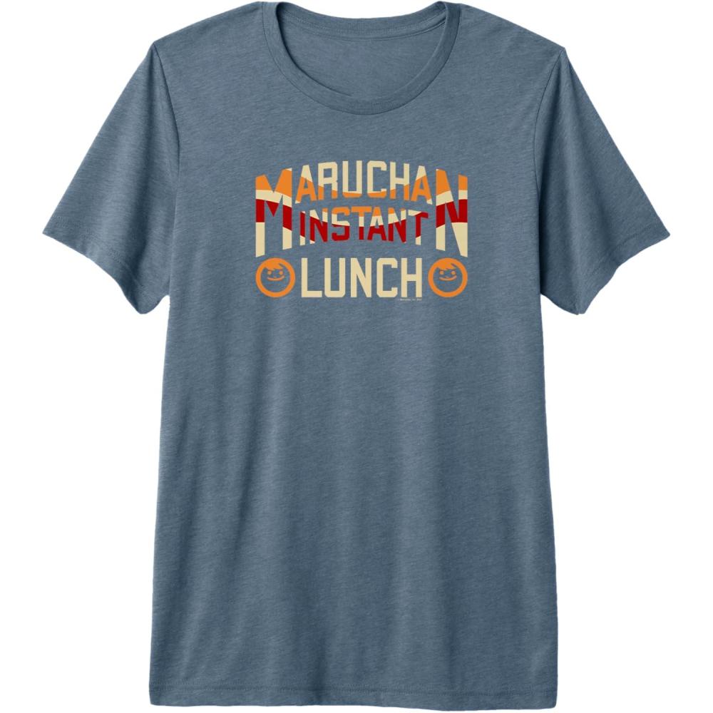 image:imageMaruchan Instant Lunch Varsity Style Font Logo Premium TShirtSlate Grey