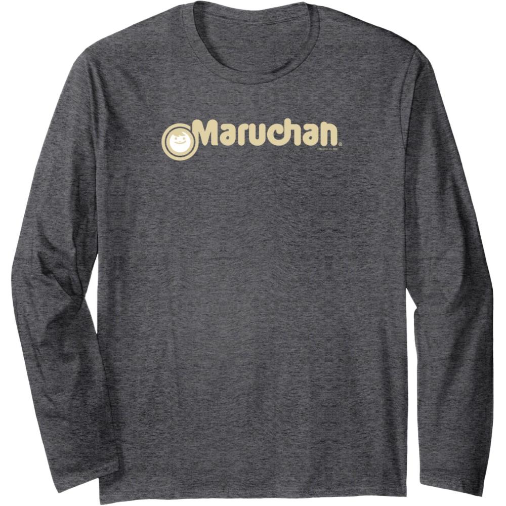 image:imageMaruchan Instant Lunch Vintage Classic Logo Long Sleeve TShirtDark Heather Grey