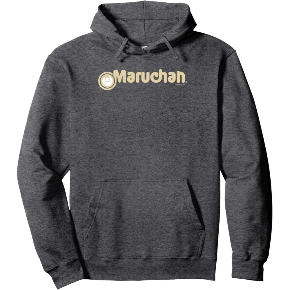 image:imageMaruchan Instant Lunch Vintage Classic Logo Pullover HoodieDark Heather Grey
