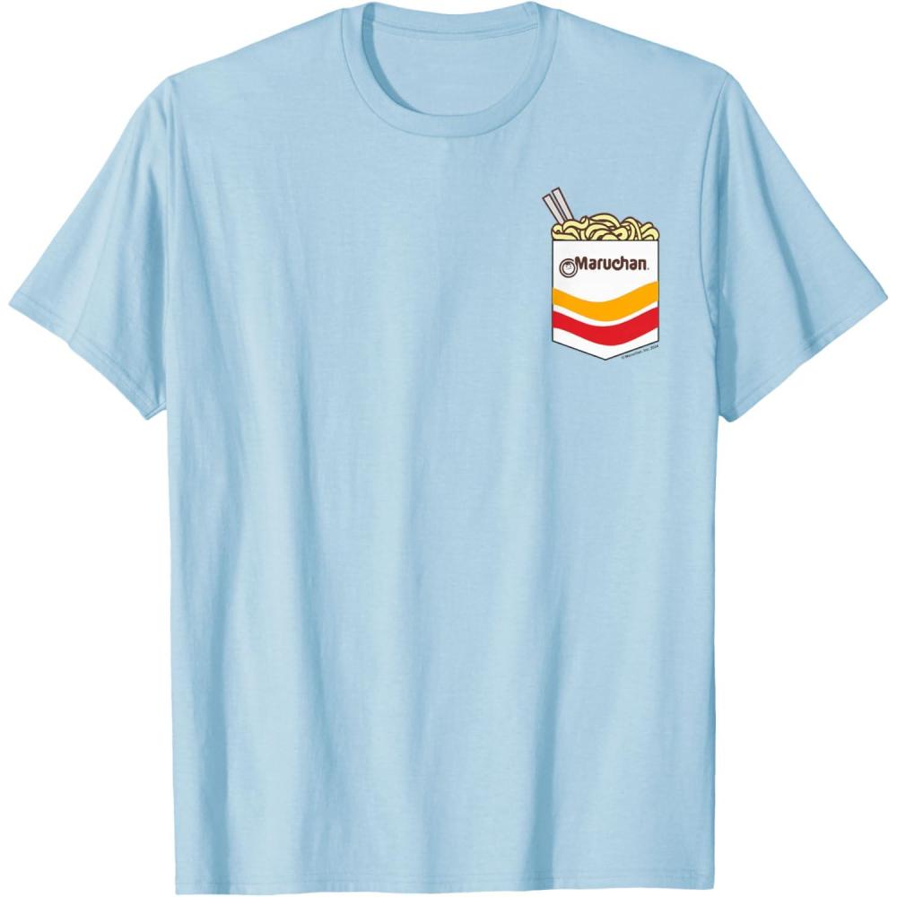 image:imageMaruchan Instant Noodles Faux Pocket Logo TShirtBaby Blue