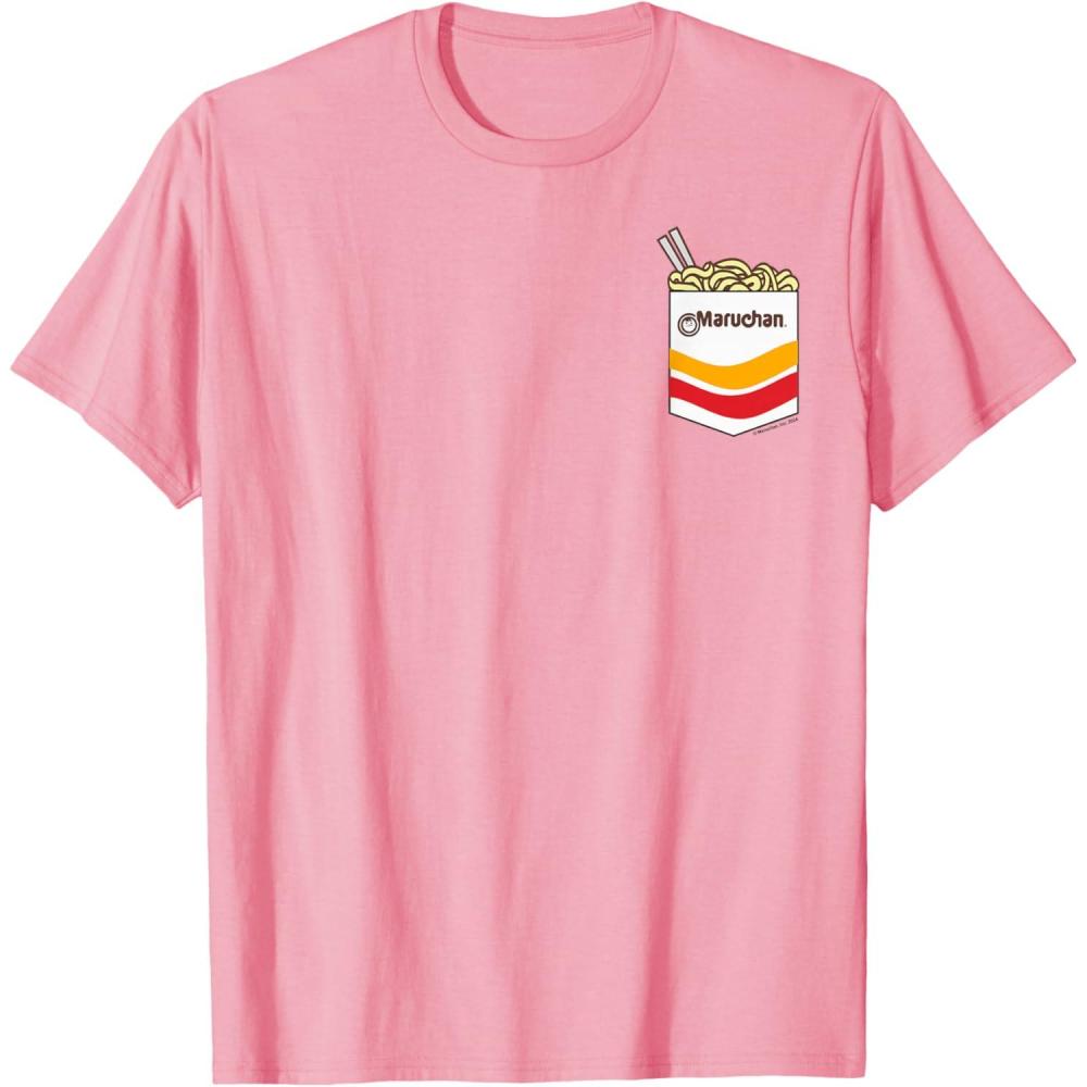 image:imageMaruchan Instant Noodles Faux Pocket Logo TShirtPink