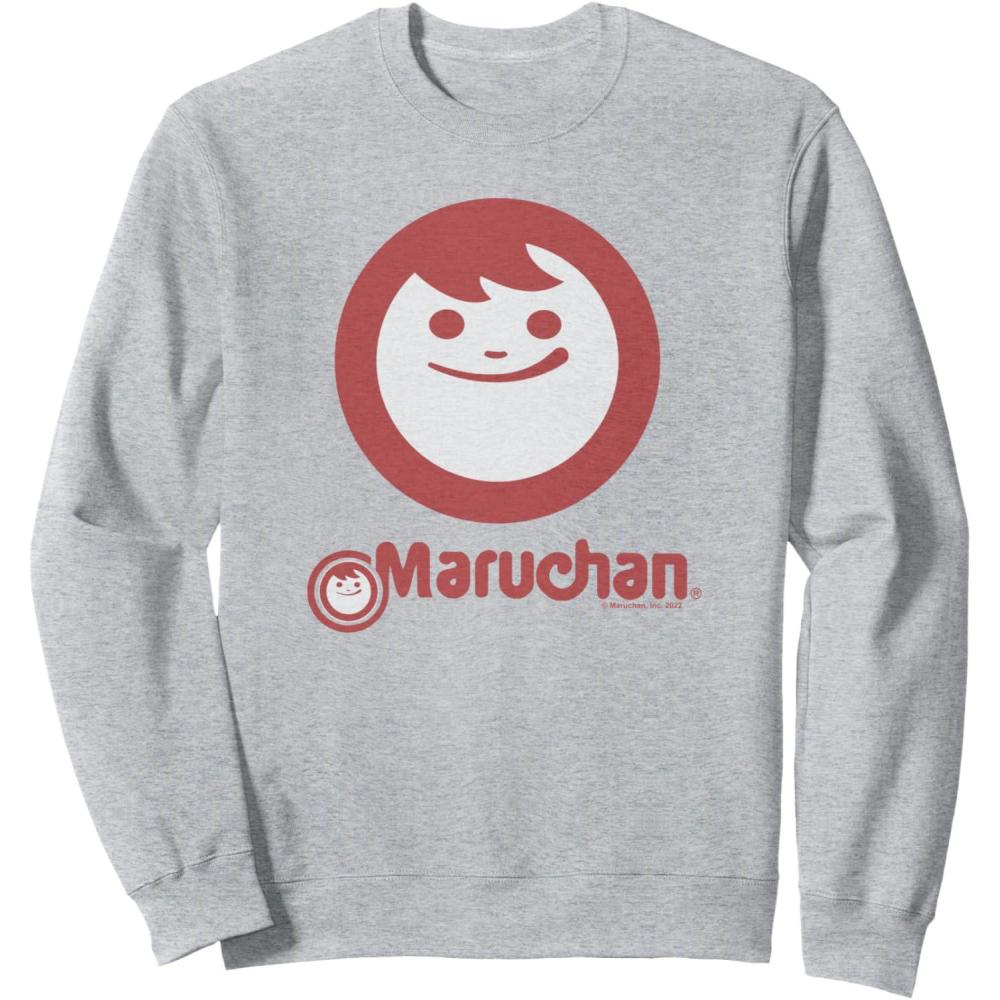 image:imageMaruchan Instant Smile Big Face Logo SweatshirtHeather Grey