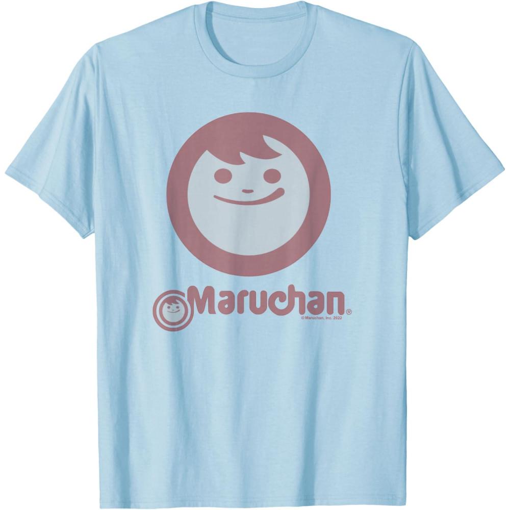 image:imageMaruchan Instant Smile Big Face Logo TShirtBaby Blue