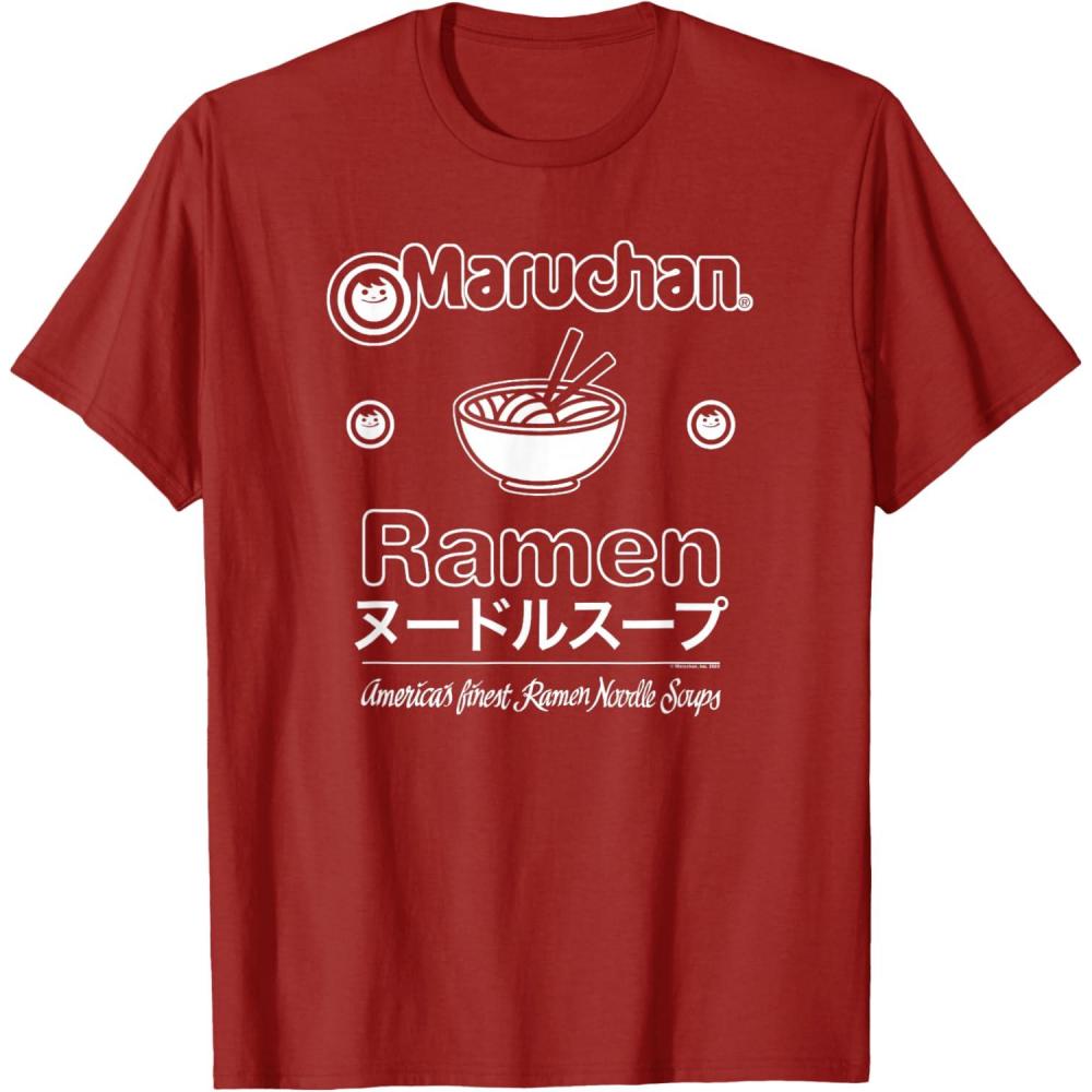 image:imageMaruchan Katakana Americans Finest Ramen Noodle Soup TShirtCranberry Red
