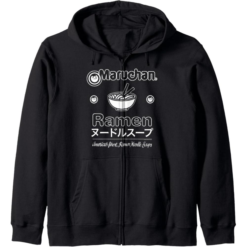 image:imageMaruchan Katakana Americans Finest Ramen Noodle Soup Zip HoodieBlack
