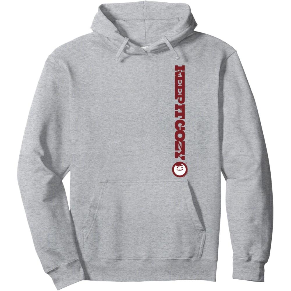 image:imageMaruchan Keep It Cozy Vertical Text Logo Pullover HoodieHeather Grey