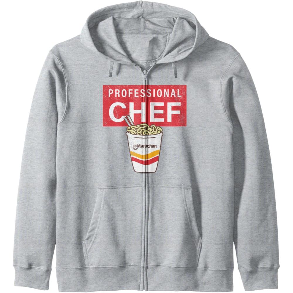 image:imageMaruchan Professional Ramen Noodle Chef Zip HoodieHeather Grey