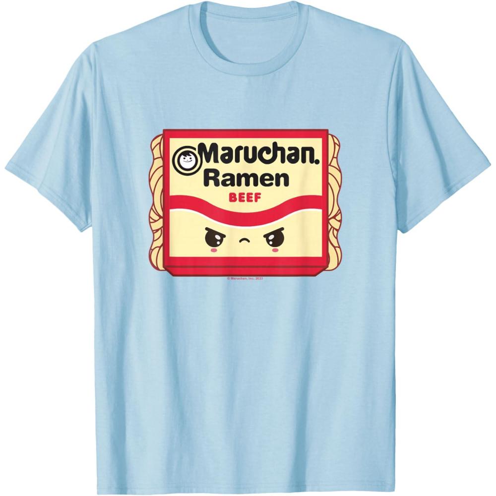 image:imageMaruchan Ramen Beef Flavor Angry Kawaii Package TShirtBaby Blue