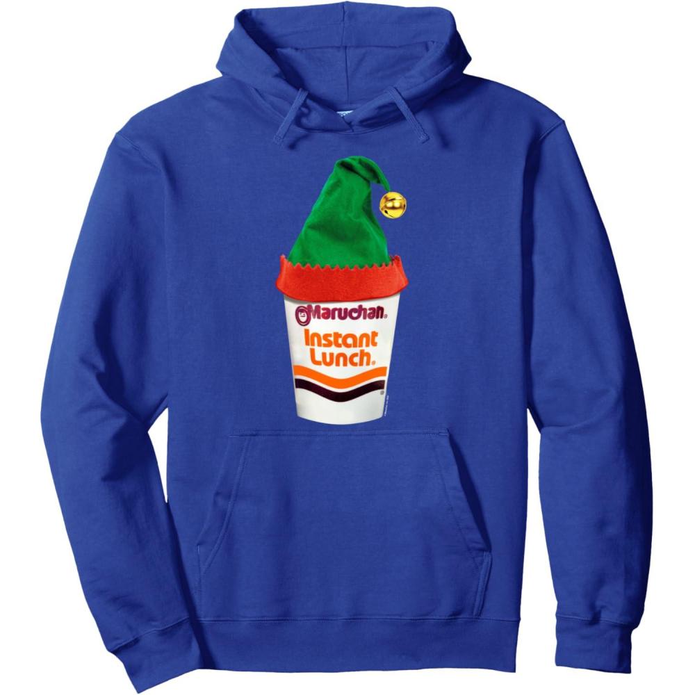 image:imageMaruchan Ramen Cup Christmas Elf Hat Pullover HoodieRoyal Blue