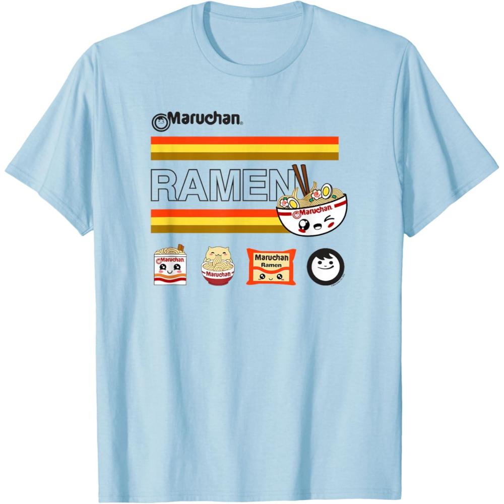image:imageMaruchan Ramen Cute Anime Faces Logo TShirtBaby Blue