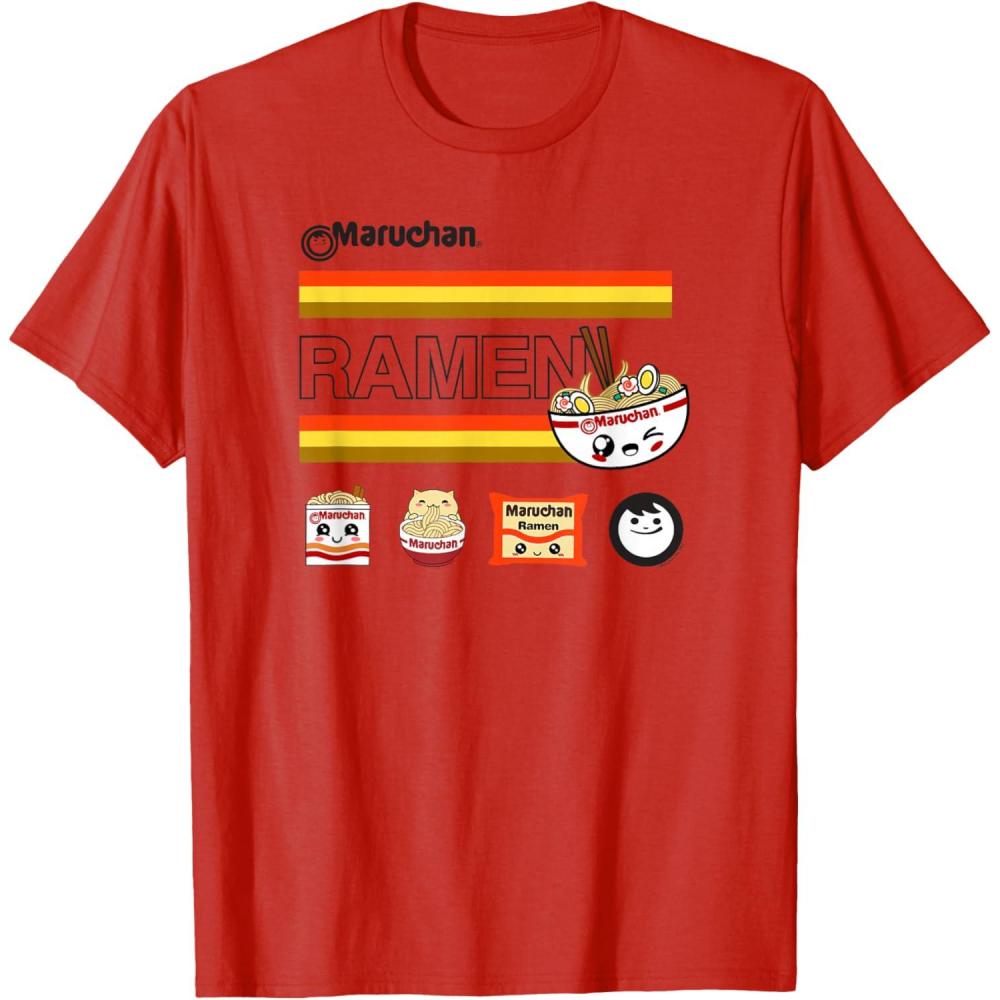 image:imageMaruchan Ramen Cute Anime Faces Logo TShirtRed