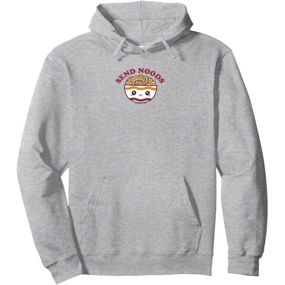 image:imageMaruchan Send Noods Ramen Bowl Face Pullover HoodieHeather Grey