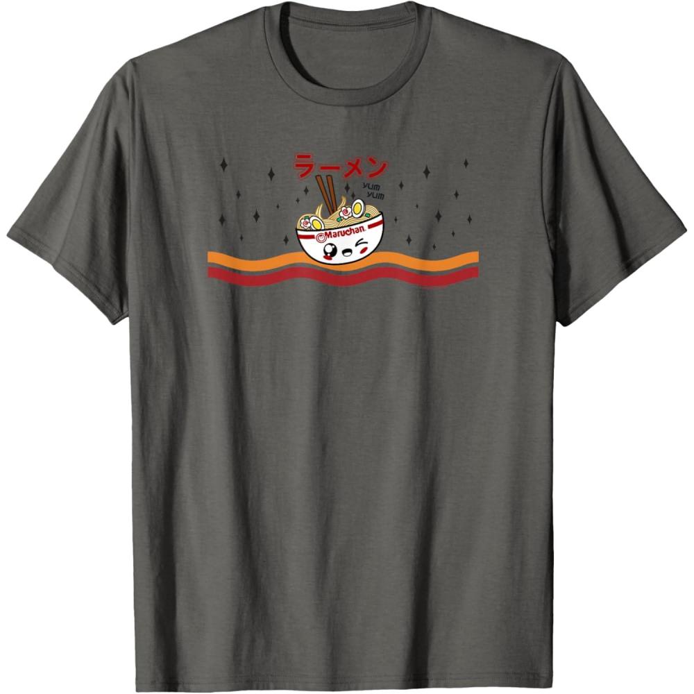 image:imageMaruchan Winking Anime Noodle Bowl TShirtAsphalt Grey