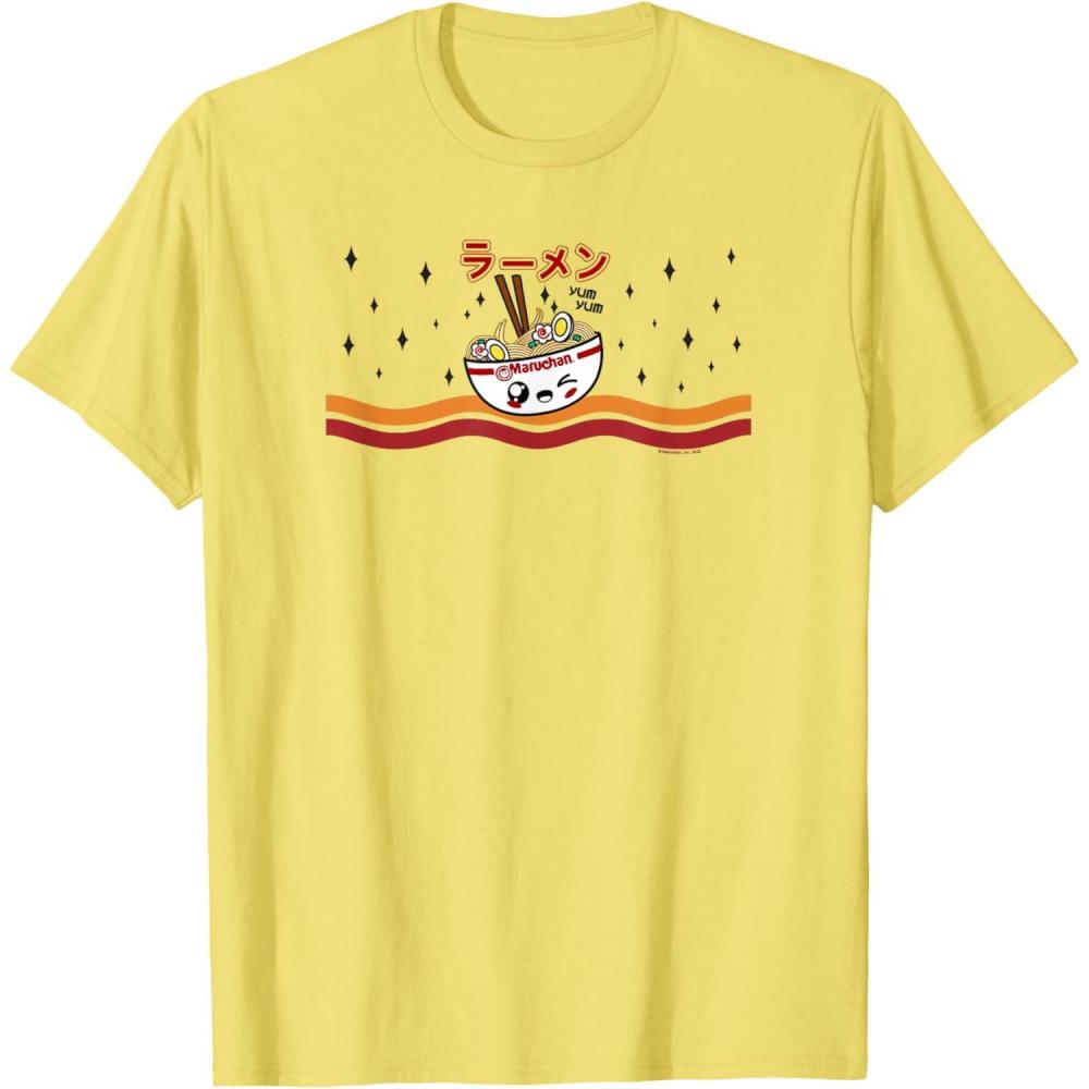 image:imageMaruchan Winking Anime Noodle Bowl TShirtLemon Yellow