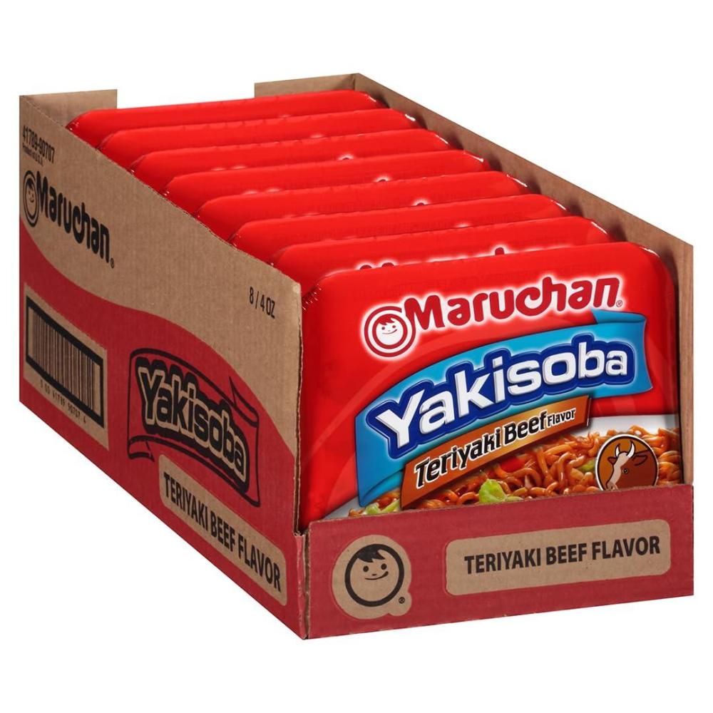 image:imageMaruchan Yakisoba Teriyaki Chicken Flavor StirFried Japanese Instant Ramen Noodles High Protein Microwavable Meal 398 Oz 8 PackTeriyaki Beef