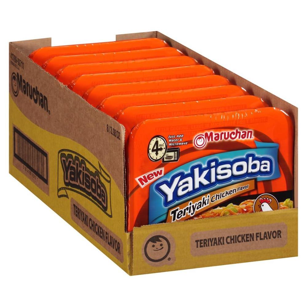 image:imageMaruchan Yakisoba Teriyaki Chicken Flavor StirFried Japanese Instant Ramen Noodles High Protein Microwavable Meal 398 Oz 8 PackTeriyaki Chicken