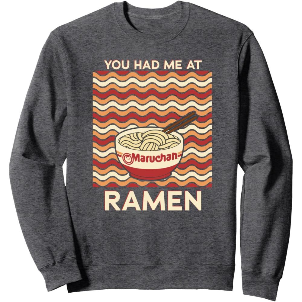 image:imageMaruchan You Had Me At Ramen Noodle Bowl SweatshirtDark Heather Grey