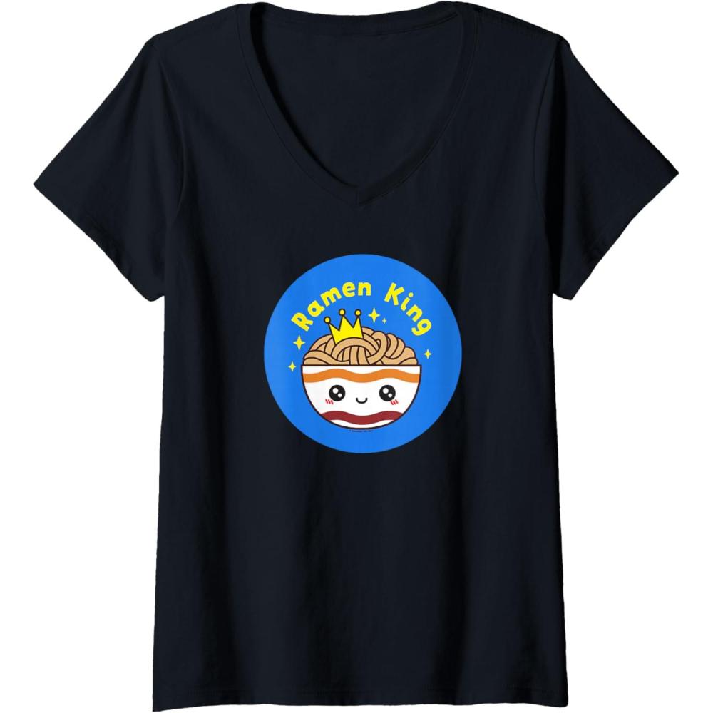 image:imageWomens Maruchan Instant Lunch Cute Kawaii Ramen King Bowl Logo VNeck TShirtBlack