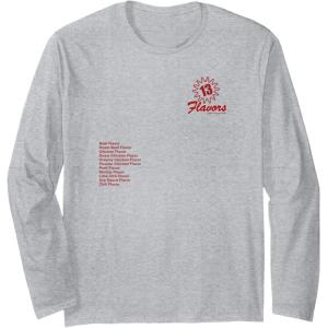 image:imageMaruchan 13 Flavors Ramen Noodle List Long Sleeve TShirtHeather Grey