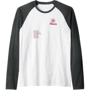 image:imageMaruchan 13 Flavors Ramen Noodle List Raglan Baseball TeeDark Heather GreyWhite