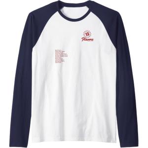 image:imageMaruchan 13 Flavors Ramen Noodle List Raglan Baseball TeeNavy BlueWhite