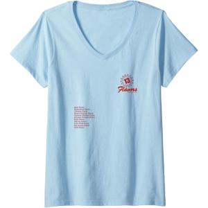 image:imageMaruchan 13 Flavors Ramen Noodle List VNeck TShirtBaby Blue