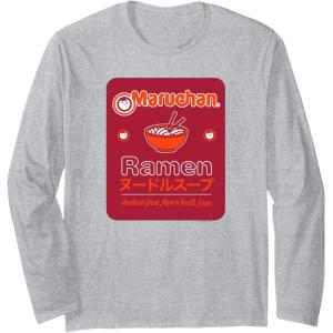 image:imageMaruchan Americans Finest Ramen Noodle Soup Card Logo Long Sleeve TShirtHeather Grey