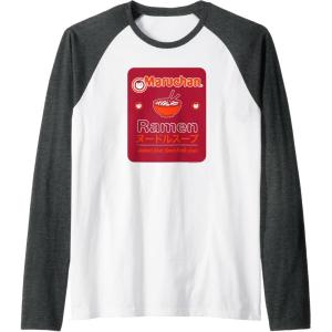 image:imageMaruchan Americans Finest Ramen Noodle Soup Card Logo Raglan Baseball TeeDark Heather GreyWhite