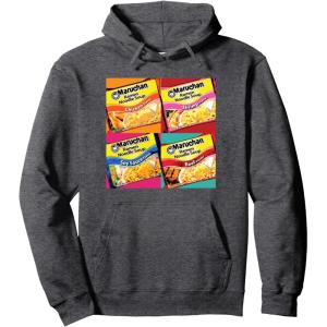 image:imageMaruchan Artsy Flavor Grid Poster Pullover HoodieDark Heather Grey