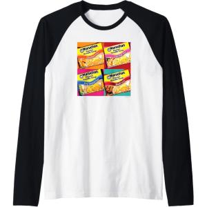image:imageMaruchan Artsy Flavor Grid Poster Raglan Baseball TeeBlackWhite