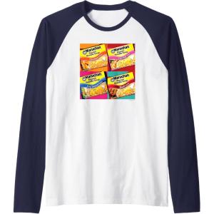 image:imageMaruchan Artsy Flavor Grid Poster Raglan Baseball TeeNavy BlueWhite