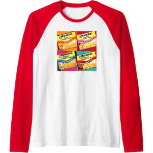 image:imageMaruchan Artsy Flavor Grid Poster Raglan Baseball TeeRedWhite