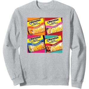 image:imageMaruchan Artsy Flavor Grid Poster SweatshirtHeather Grey