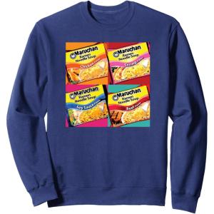 image:imageMaruchan Artsy Flavor Grid Poster SweatshirtNavy Blue