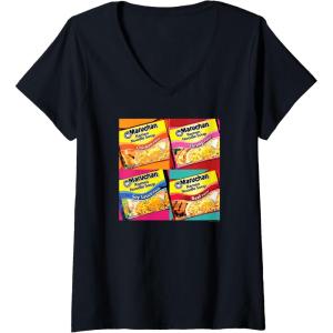 image:imageMaruchan Artsy Flavor Grid Poster VNeck TShirtBlack