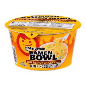 image:imageMaruchan Bowl Hot amp Spicy Chicken Flavor Ramen Noodles With Vegetables 332 Oz333 Ounce Pack of 1