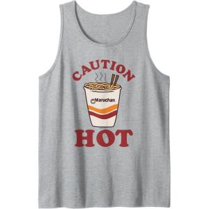image:imageMaruchan Caution Hot Steaming Noodle Cup Tank TopHeather Grey