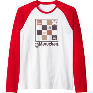 image:imageMaruchan Checkered Noodle Icons Poster Raglan Baseball TeeRedWhite